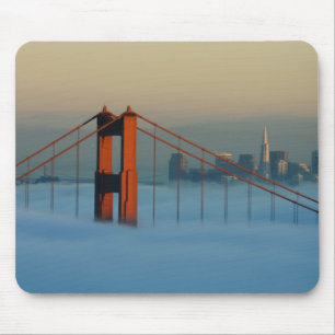 Tapis De Souris Le brouillard envahit la baie de San Francisco
