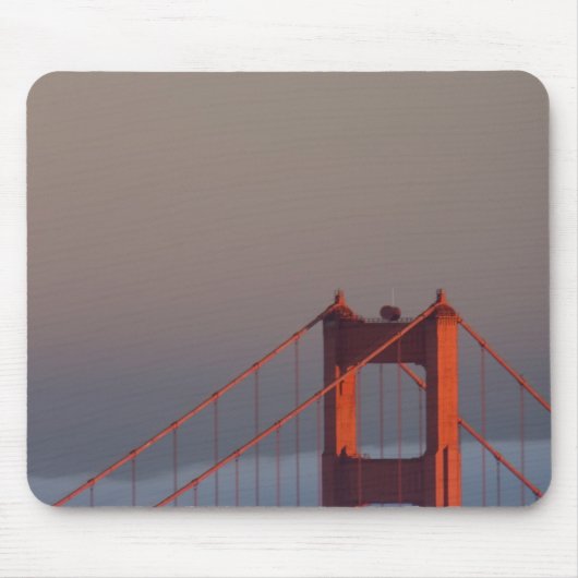 Tapis De Souris Le brouillard traverse la baie de San Francisco (Devant)