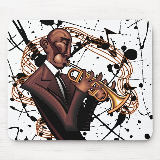 Tapis De Souris Le bruit musical Mousepad de jazz (Devant)