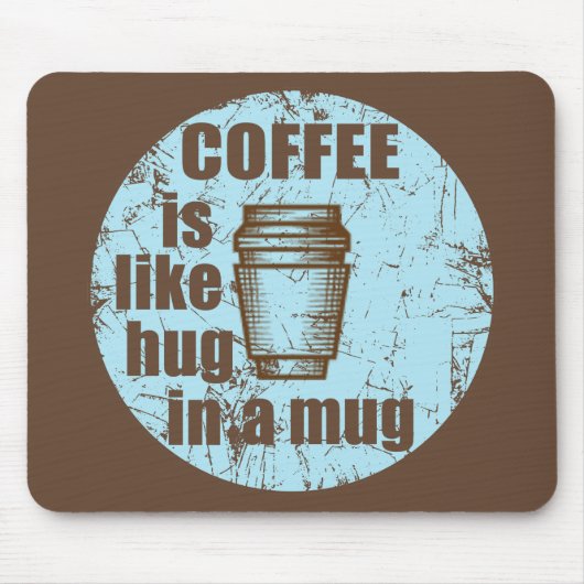 Tapis De Souris le café est comme serré dans une tasse (Devant)