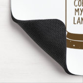 Tapis De Souris Le Café Est Ma Langue D'Amour (Coin)