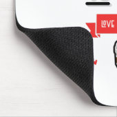 Tapis De Souris Le Café Est Ma Langue D'Amour (Coin)