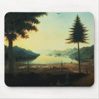 Le campement au lac George, New York, 1759 (huile