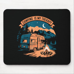 Tapis De Souris Le camping est ma thérapie