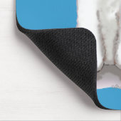 Tapis De Souris Le caniche blanc dans le portrait des vaches rouge (Coin)