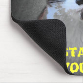 Tapis De Souris Le CAT de MOUSTACHE veut votre souris (Coin)