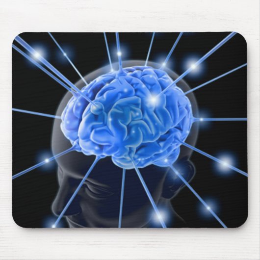 Tapis De Souris Le cerveau rayonne Mousepad (Devant)