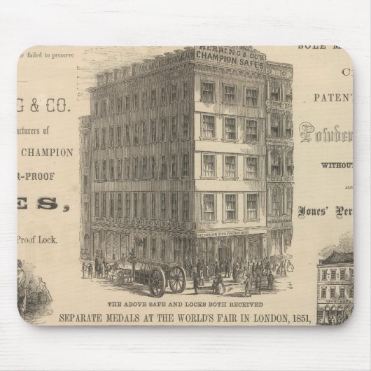 Tapis De Souris Le champion des brevets de Herring en sécurité (Devant)