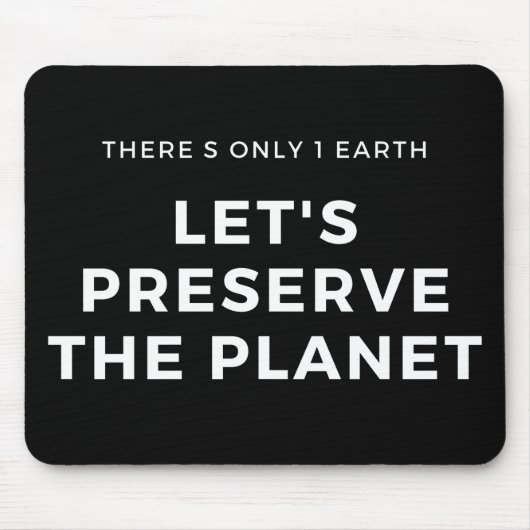 Tapis De Souris le changement climatique est réel (Devant)