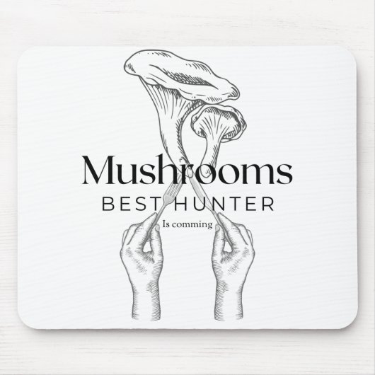 Tapis De Souris Le Chasseur De Champignons Vient (Devant)