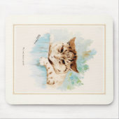 Tapis De Souris Le chat à côté par Louis Wain (Devant)