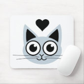 Tapis De Souris Le chat bleu le plus mignon (Avec souris)