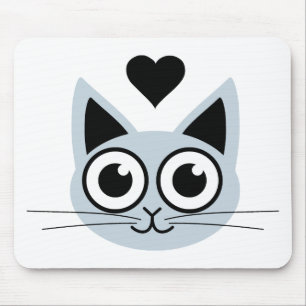 Tapis De Souris Le chat bleu le plus mignon
