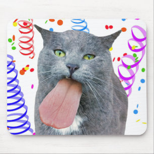 Tapis De Souris Le Chat De Fête A Ta Langue ?