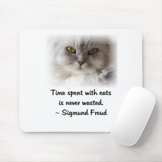 Tapis De Souris Le chat de Freud (Avec souris)