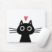 Tapis De Souris Le Chat de la Saint-Valentin (Avec souris)