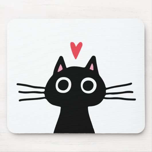 Tapis De Souris Le Chat de la Saint-Valentin (Devant)