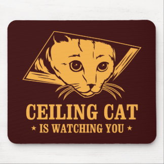 Tapis De Souris Le chat de plafond vous observe