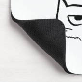 Tapis De Souris Le chat fâché exige le saumon - chat drôle (Coin)