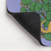Tapis De Souris Le chat gingembre regarde un papillon (Coin)