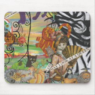 Tapis De Souris Le chat peut regarder une Reine Mousepad