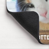 Tapis De Souris Le chat pourri Spoîné vit ici (Coin)