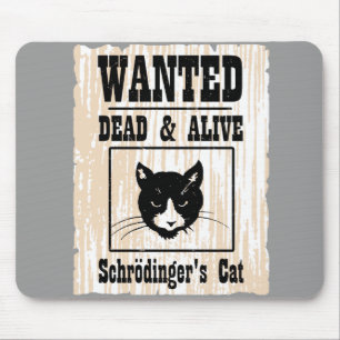 Tapis De Souris Le chat Recherché de Schrodinger