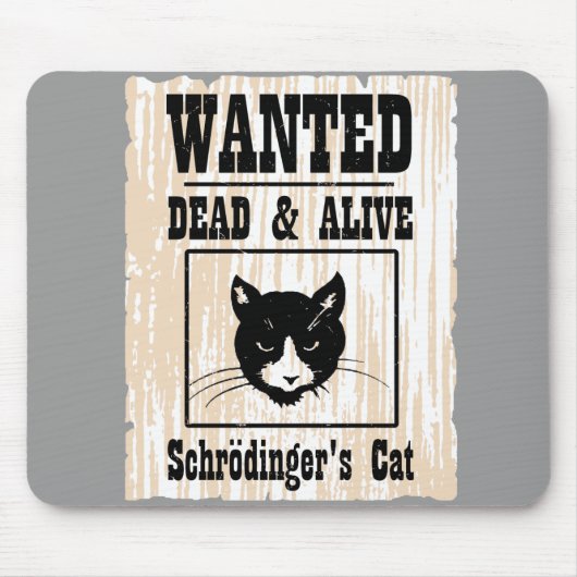 Tapis De Souris Le chat Recherché de Schrodinger (Devant)
