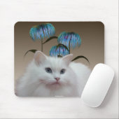 Tapis De Souris Le chaton fleurit Mousepad (Avec souris)