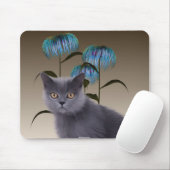 Tapis De Souris Le chaton fleurit Mousepad (Avec souris)