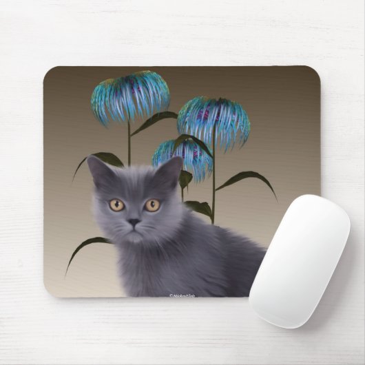 Tapis De Souris Le chaton fleurit Mousepad (Avec souris)