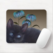 Tapis De Souris Le chaton fleurit Mousepad (Avec souris)
