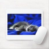 Tapis De Souris Le chaton gris se réveille (Avec souris)