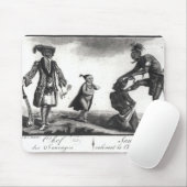 Tapis De Souris Le chef des sauvages raclant son ennemi (Avec souris)