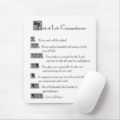 Tapis De Souris Le chemin de vie des commandements (Avec souris)