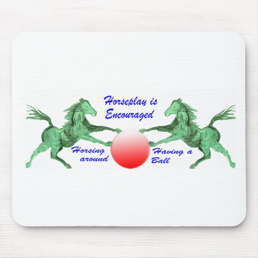 Tapis De Souris Le cheval est encouragé (Devant)