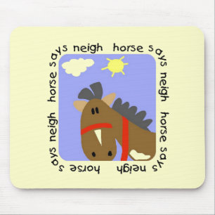 Tapis De Souris Le cheval indique des T-shirts et des cadeaux d'he