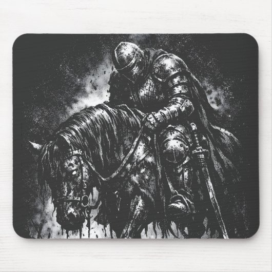 Tapis De Souris Le Chevalier Déchu par BurnsInHell (Devant)