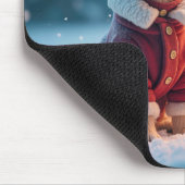 Tapis De Souris Le Chien À La Lumière Des Vacances (Coin)