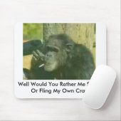 Tapis De Souris le chimpanzé-avec-fumer-problème, puits vous Rath… (Avec souris)