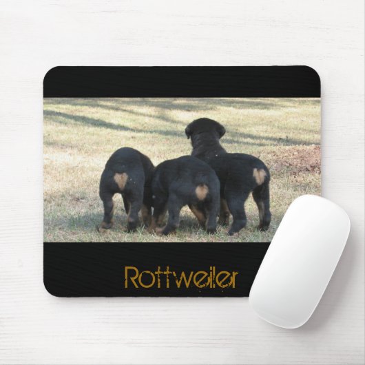 Tapis De Souris Le chiot chronomètre trois (Avec souris)