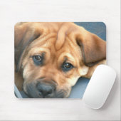 Tapis De Souris Le chiot observe Mousepad (Avec souris)