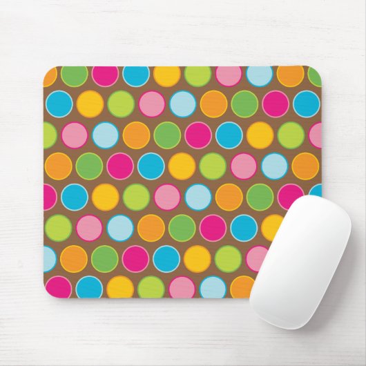 Tapis De Souris Le chocolat pointille Mousepad (Avec souris)