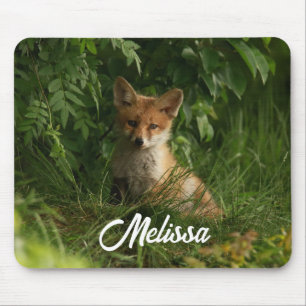 Tapis De Souris Le chou renard dans une forêt verte