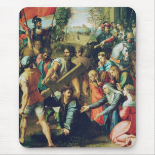 Tapis De Souris Le Christ tombant sur le chemin du Calvaire