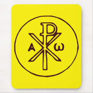 Tapis De Souris Le christogramme Chi-Rho symbole 