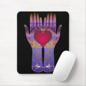 Tapis De Souris Le ciel remet Mousepad foncé (Avec souris)