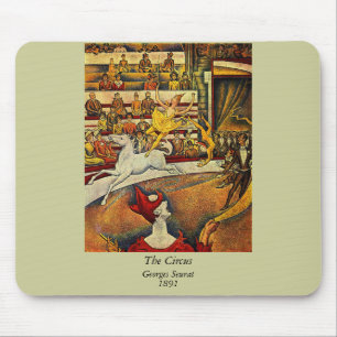 Tapis De Souris Le cirque de Georges Seurat (1891)
