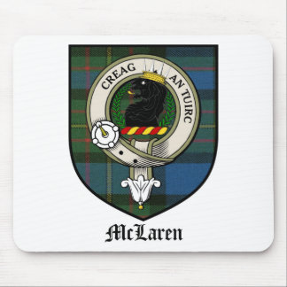 Tapis De Souris Le clan de McLaren Crest le tartan d'insigne