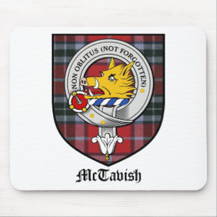 Tapis De Souris Le clan de McTavish Crest le tartan d'insigne